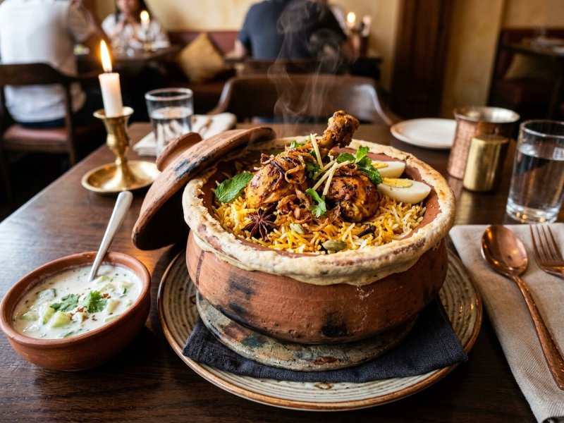 Chicken Handi Dum Biryani